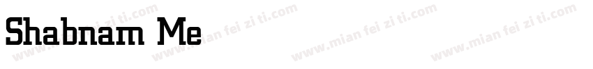 Shabnam Medium Mediu字体转换
